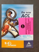 AOL 9.0 Brand New - Software Disk / CD Rom Internet Access FREE HOURS Rare 