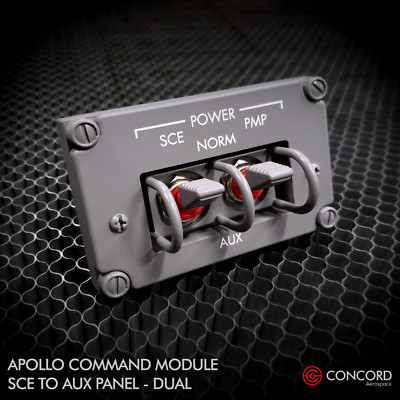 APOLLO COMMAND MODULE DUAL SWITCH PANEL - SCE TO AUX REPLICA ...