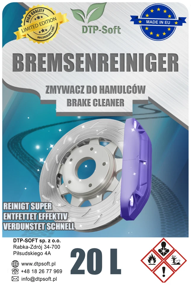 20L Bremsenreiniger Teilereiniger Entfetter Montagereiniger TOP 1 x 20L - Bild 2 von 4