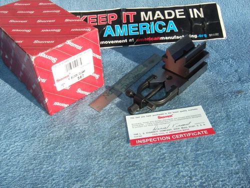 STARRETT USED V-BLOCK No. 567 TOOLMAKERS USA MACHINIST INSPECTION MILL GRINDER#3