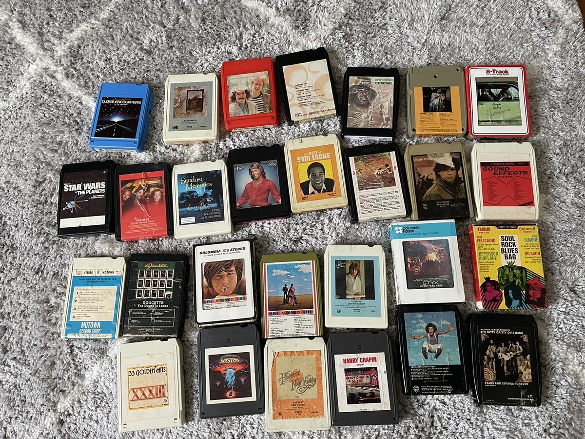 Refurbished 8 Track Tapes - Rock, Jazz,Quad, Country,R&B Pick & Choose -  Rebuilt