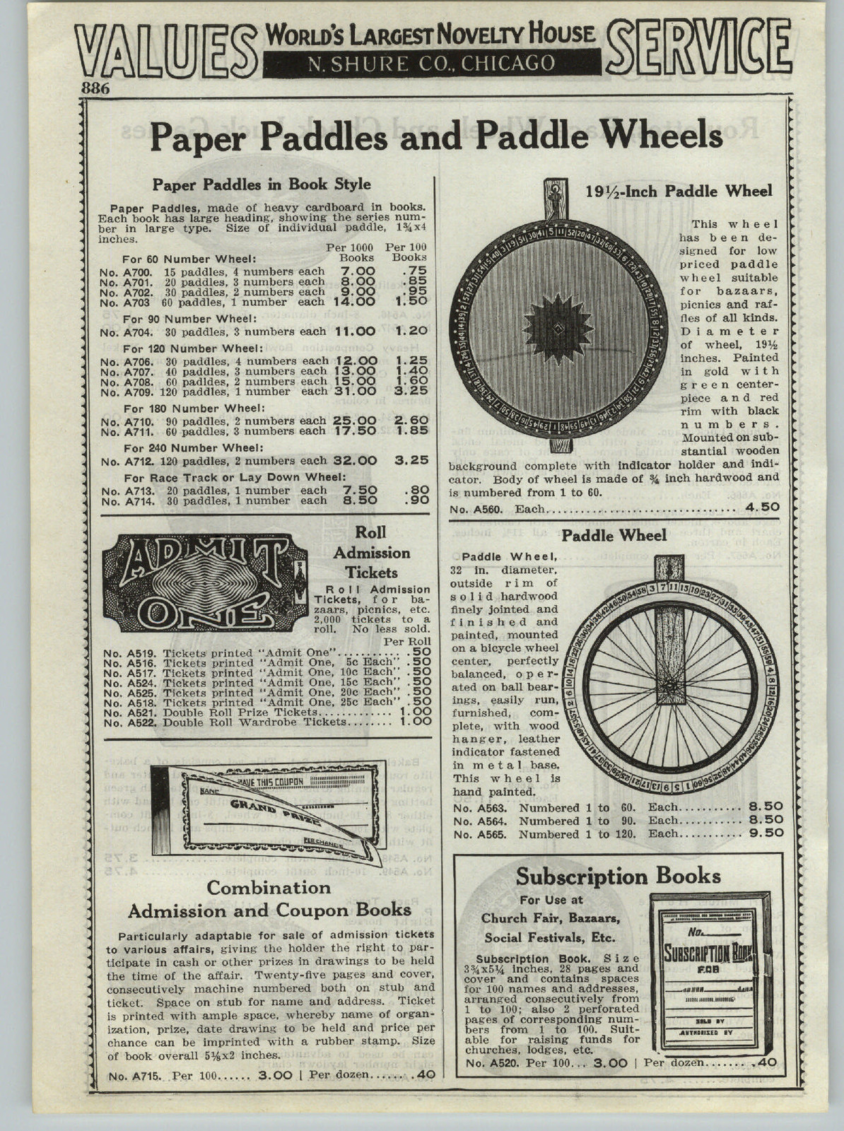 1937 PAPER AD Gambling Equipment Roulette Race Wheel Chuck Luck Horse