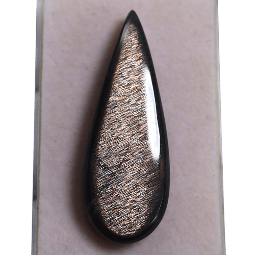 Piedra solar de celosía de fuego arco iris natural de 36,9 quilates 43 mm x 15 mm piedra preciosa cabujón de pera - Imagen 2 de 11