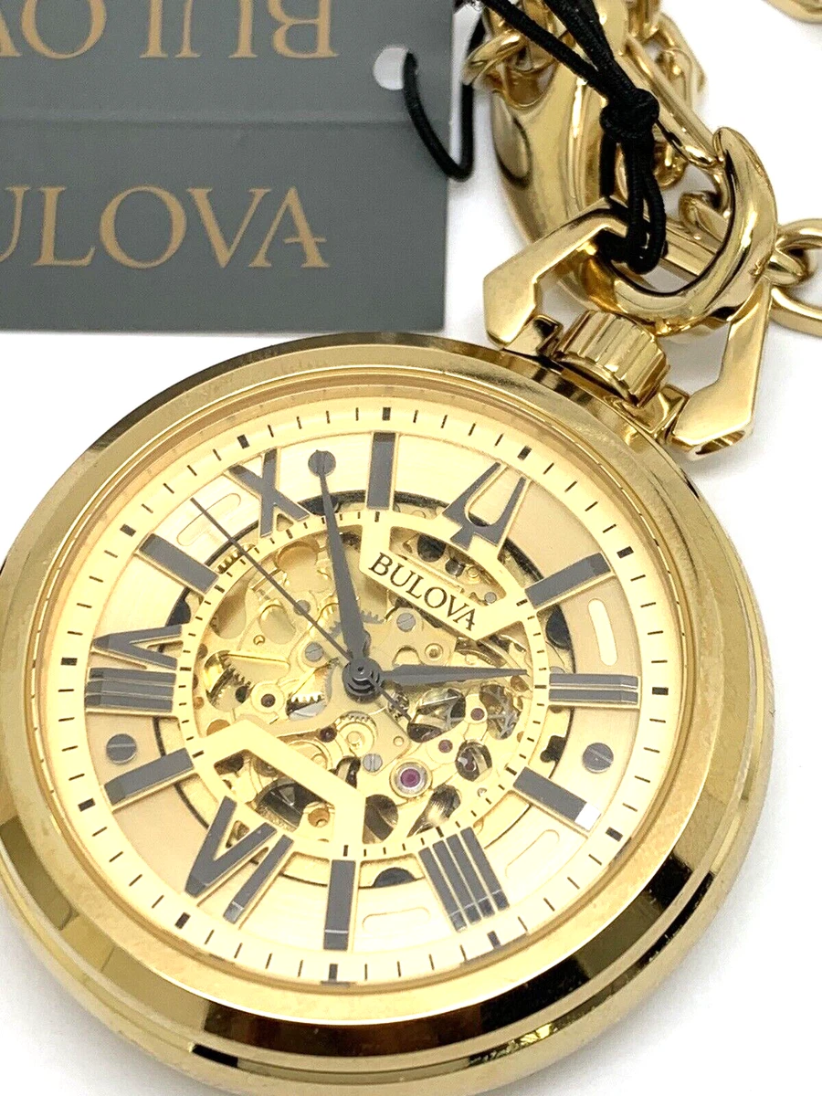 Bulova skeleton clearance watch gold