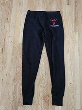 LOVE MOSCHINO Black Logo Jogger Pants Sweatpants