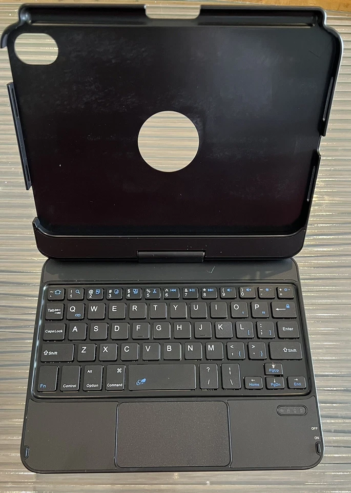 Wireless Keyboard for Tablet 5in x 8in Black Aluminum Alloy - Image 2 of 4