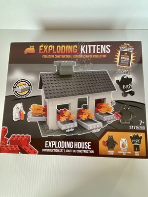 Exploding Kittens Exploding House Construct Building Block Set 317pcs Lego Type