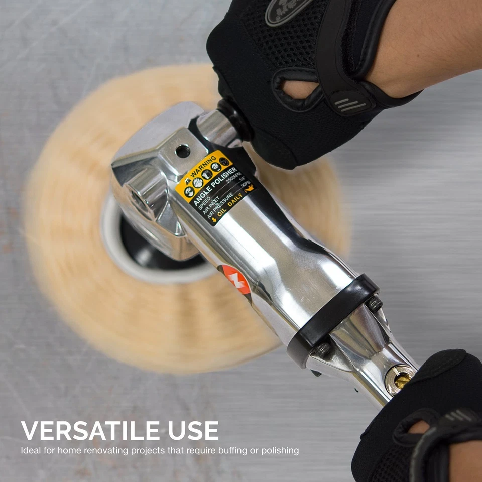 Pulidora de ángulo de aire neumática de acero inoxidable de 7" velocidad variable 1.500-2.600 RPM Foto 4 de 4