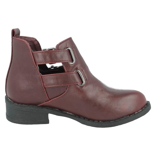 Solde Filles Spot On Synthétique Bottines à Enfiler Petit Talon Bloc H5035 - Zdjęcie 4 z 10