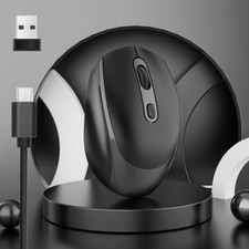 M107 Rat n inal mbrico recargable de 4 botones 1600 DPI modo dual 2,4 GHz