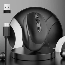 M107 Ratón inalámbrico recargable de 4 botones 1600 DPI modo dual 2,4 GHz