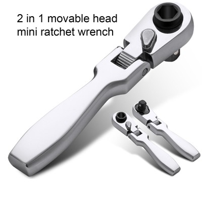 1x 3.66'' Mini Double-Ended Quick Socket Ratchet Wrench Rod Screwdriver Bit Tools