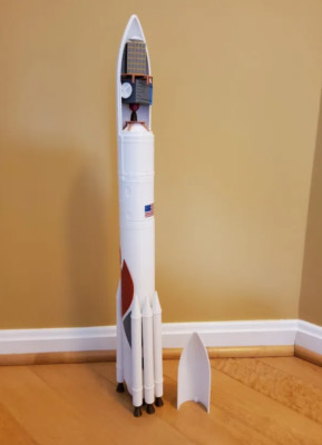 3d printed United Launch Alliance (ULA) Vulcan Centaur Rocket 1/72