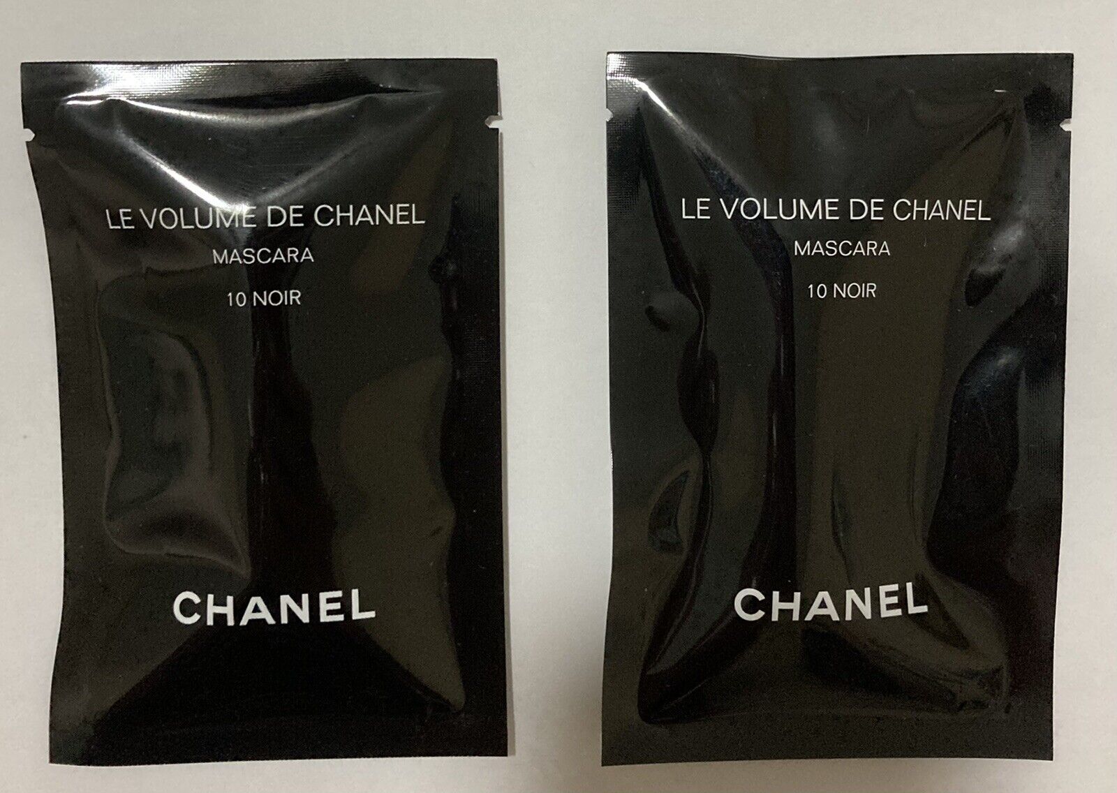 2 x CHANEL Le Volume de CHANEL Mascara 10 Noir SAMPLES Mini+FREE La Base  Mascara