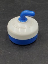 VINTAGE SLIDERS MILTON BRADLEY Tabletop Curling Game replacement piece 1988 Blue