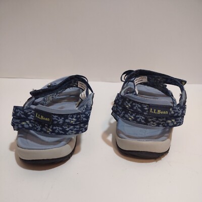 L.L. Bean Navy and Light Blue Strappy Sandals L.L. Bean | Shoes | Ll Bean Strap Sandal Blue Comfort Womens  main image 4