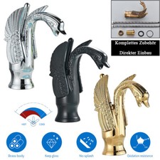 Rubinetto bagno lavabo ottone miscelatore lavello casa monocomando cigno design