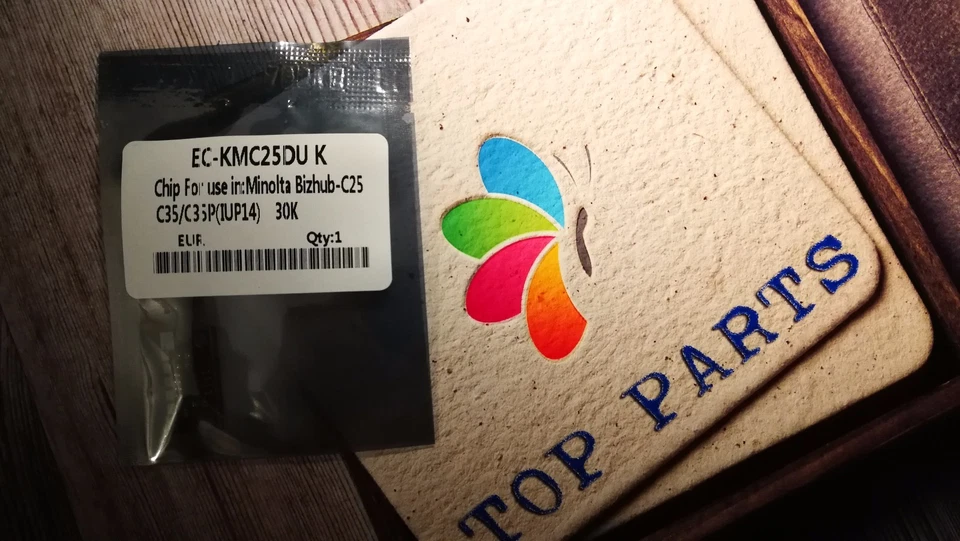 KONICA MINOLTA 5 C25 C35 C35P IUP1 NEGRO unidad de imagen de tambor chip de reinicio para KM Bizhub