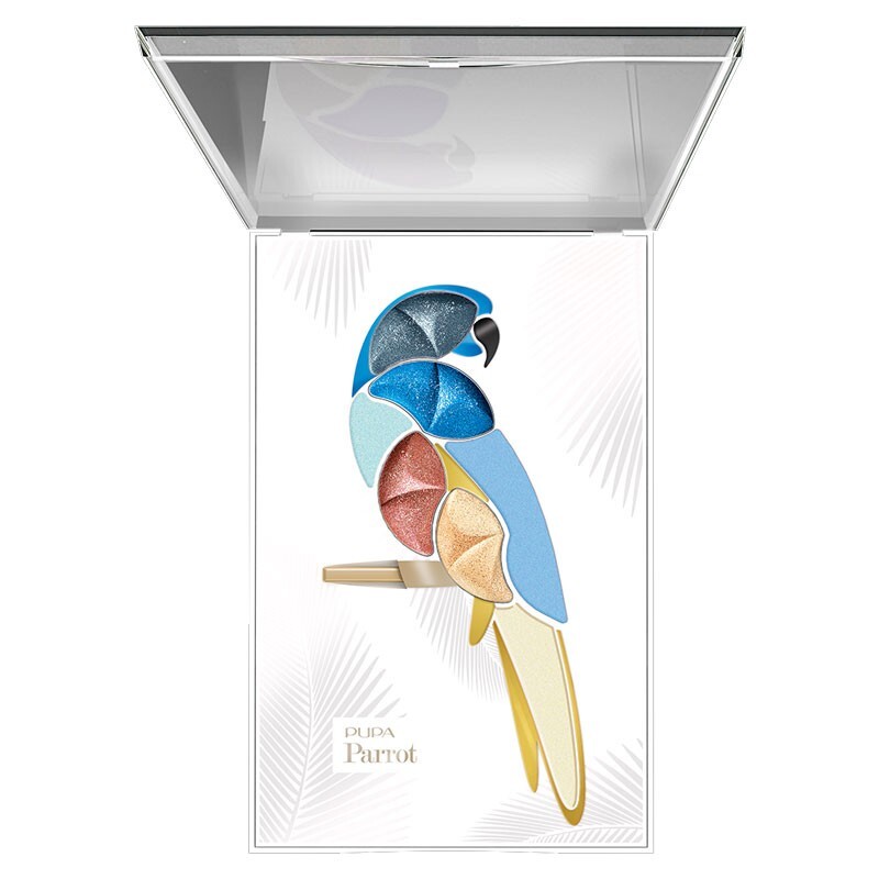 Palette Pupa Parrot 003 Rio: Trucco Occhi con Ombretti Crema e Polvere