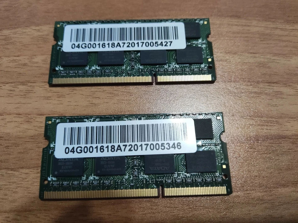 2 x ADATA 2 GB PC3-10600S DDR3 SO-DIMM Notebook Ram AD73I1B1672EG - Immagine 2 di 2