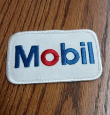 Mobil Gasoline Service Dealer Uniform Vintage Patch