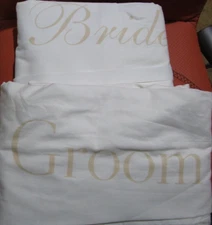 Mark and Graham Bride Groom  Duvets Twin set 2 New wo tag light marks see