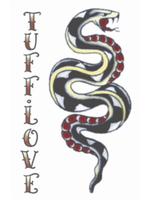 Vintage Looks 1940 Tuff Love Snake Tattoos Costume Accessory