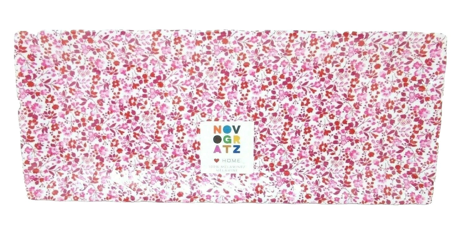 Bandejas Floral blanca de melamina