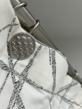 Polished Matte - Silver round weave Shower Hooks - 12 Pieces