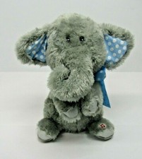 Cuddle Barn Elliot Boy Blue Elephant Song Motion Dance 12  Animated Plush