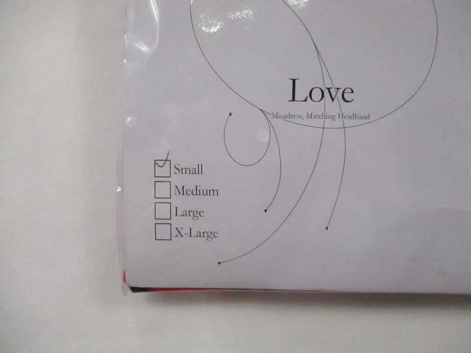 Disfraz Love Años 70 Para Mujer Pequeño Rosa Mini Vestido Diadema Signo de Paz Envolturas Nuevo Foto 2 de 4