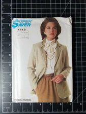 Simplicity #7713 ~ Pattern Easy to Sew Unlined Jacket ~ Misses 16 18 20 ~ FF UC