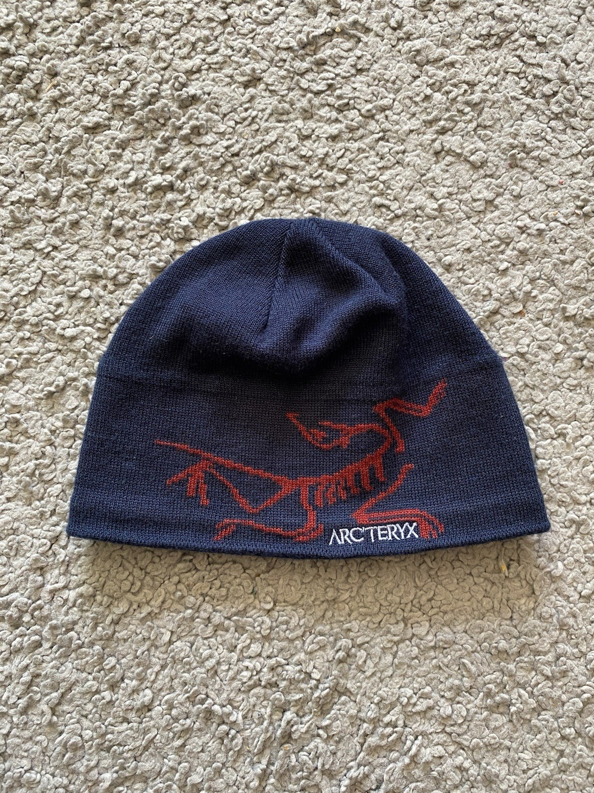 ARC'TERYX Arcteryx Bird Head Toque Beanie blu rosso scritta leggero escursionismo taglia S M