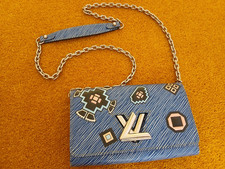Louis Vuitton Twist EPI denim blue limited edition cross body bag