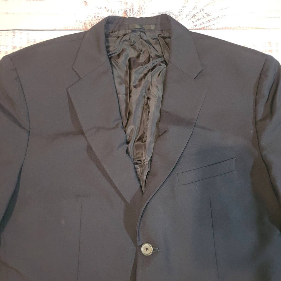 Blazer Jil Sander Para Hombres Abrigo Deportivo de Lana Mediano Traje Chaqueta 2 Botones A Medida Foto 3 de 4