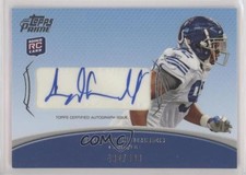 2010 Topps Prime Auto Rookie 432/599 Jerry Hughes #PAR-JH Auto s1i
