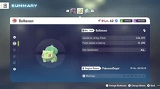 6IV Untouched Shiny Bulbasaur Pokemon Legends ZA *SAME DAY*