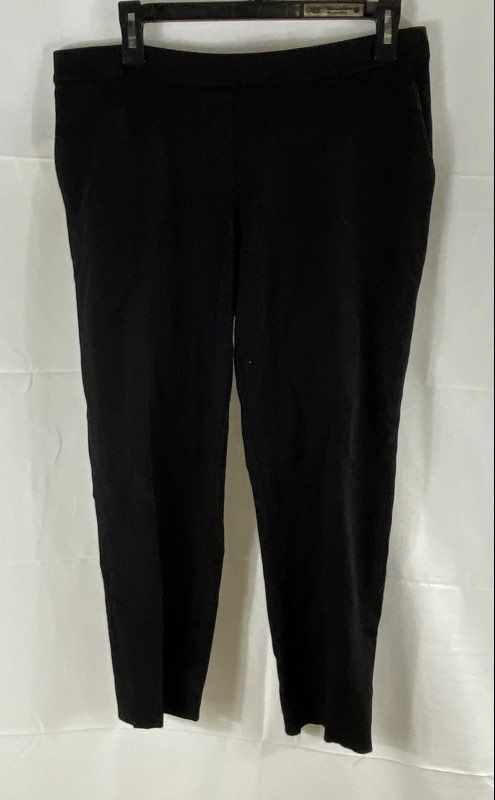 Theory Women's Black Mid Rise Cropped Ankle Pants Trousers Size 8