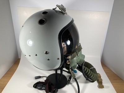 Original Russian ZSh-7A Fighter Pilot Helmet w/ KM-34D Oxygen Mask