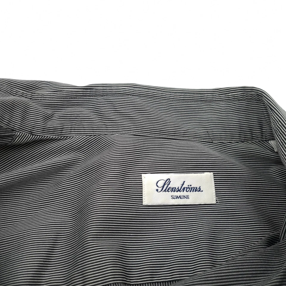 Camicia Da Uomo Stenstroms Classica Formale Slim Fit A Rayas Taglia 41 - Immagine 4 di 4