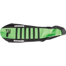 DCOR - 30-20-102 - Factory Reinforced Seat Cover, Black/Green/Black Ribs