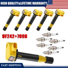 6X UF242 Ignition Coil+6x Iridium Spark plug Pack For Honda Odyssey Accord Acura
