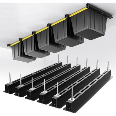Ceiling Storage Rack, Heavy Duty Overhead Garage Storage Rack Adjustable Ceiling