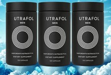 pack of 3 Men's Hair Growth In Glass Bottle/Total 360 Capsules Exp 06/2027