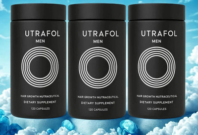 #ad pack of 3 Men#x27;s Hair Growth In Glass Bottle Total 360 Capsules Exp 06 2027 $57.50