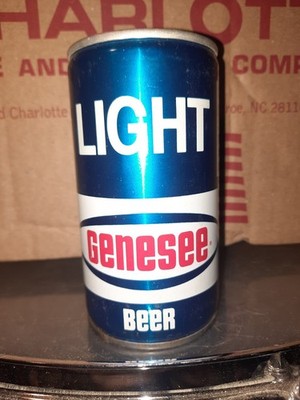 GENESEE LIGHT EMPTY B/O 12 OZ PULL TAB CRIMPED STEEL BEER CAN
