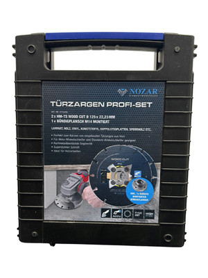 Türzargen-Profil-Set HM 125x22,23 mm - 2x Wood Cut inkl. Bündigflansch