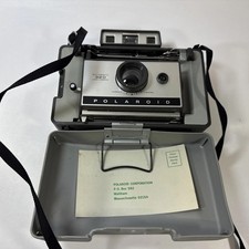 Vintage Polaroid 320 Automatic Land Camera Kit Case Flash Manuals Extra Clean