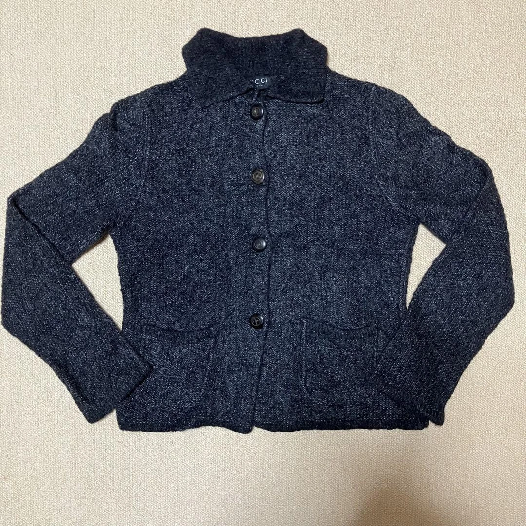 GUCCI Giacca in maglia grigio scuro M dal Giappone