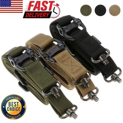 Retro Adjustable Tactical Quick Detach QD 1 or 2 Point Rifle Sling Multi Mission
